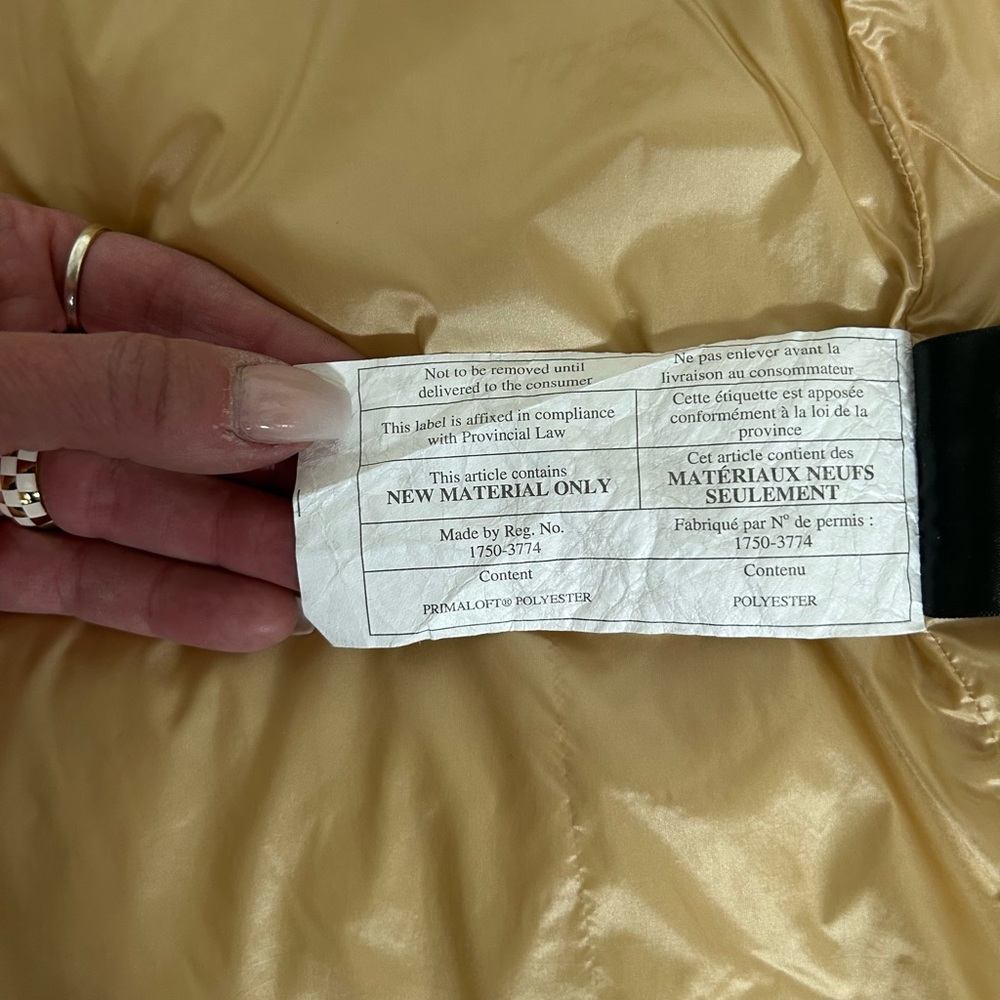 Lululemon Insulated Quilted Long Bomber- Heather Pecan Tan - Picture 9 of 11
